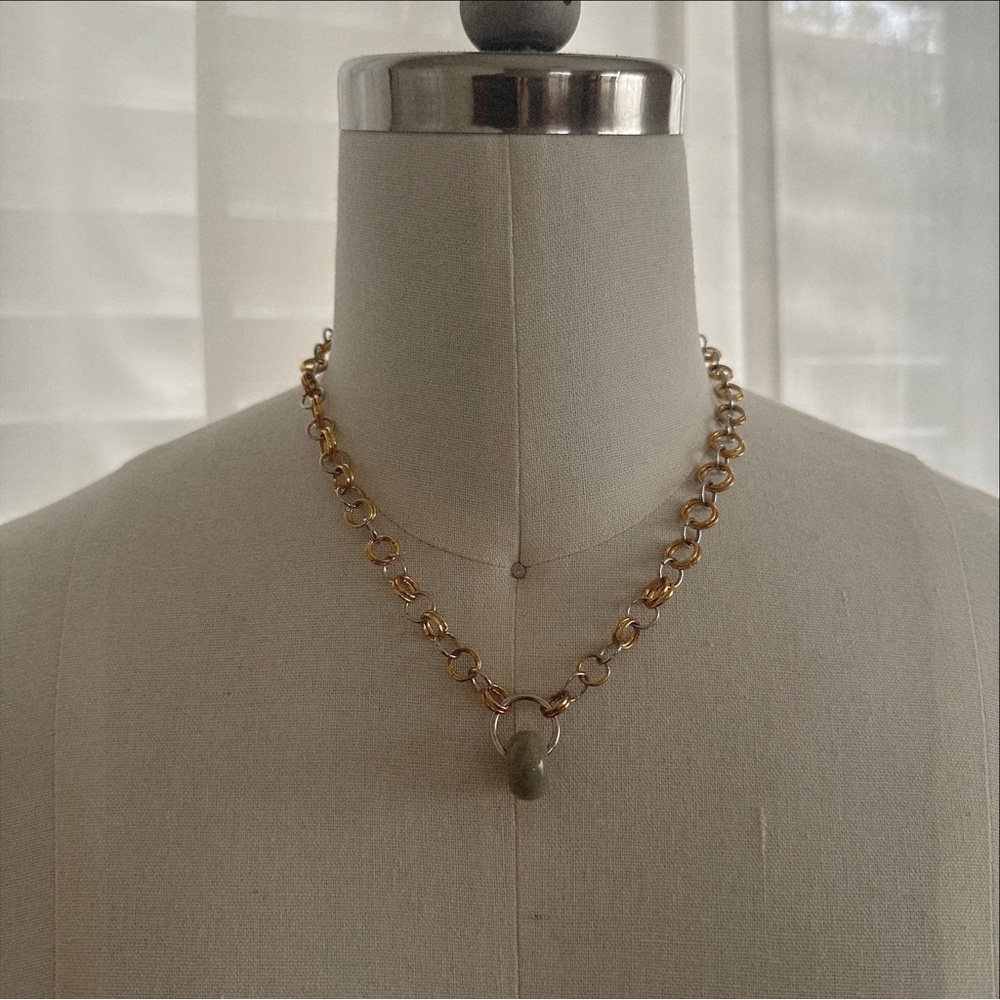 Bespoke jadeite minimalist choker